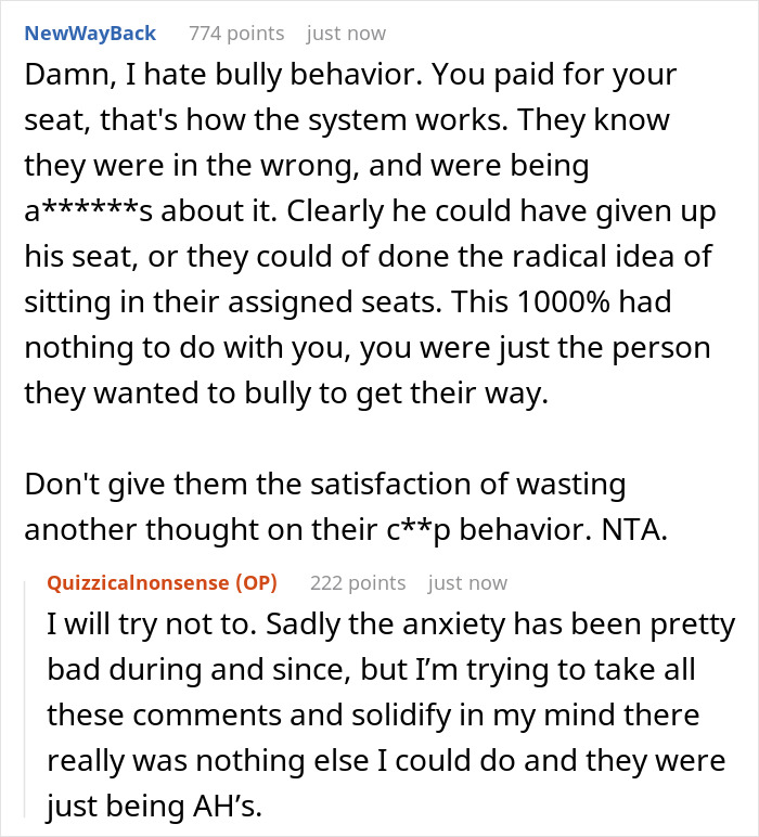 Commentary on train seat dispute involving pregnant wife; users express views on seating rights.