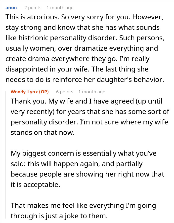 Reddit users discuss issues with stepdaughter's pathological lies and potential personality disorder.