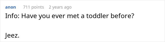 Online comment criticizing a woman for contacting CPS over toddler tantrums.