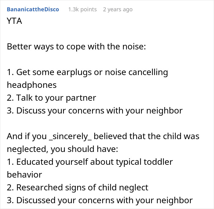 Reddit comment criticizing a woman for calling CPS about toddler tantrums; suggests alternative coping methods.