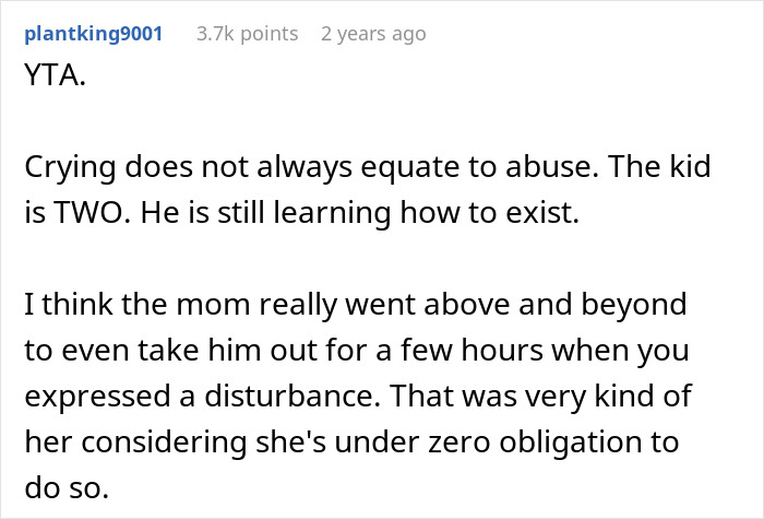 Comment criticizing a woman for involving CPS because a toddler throws tantrums.