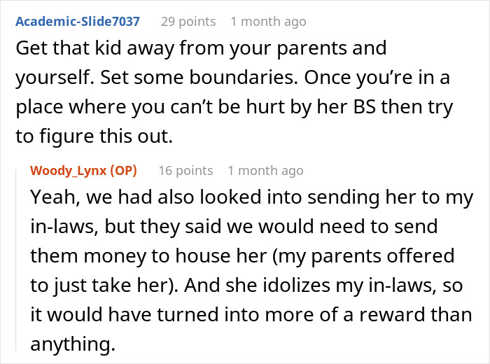 Reddit conversation about stepdaughter’s lies and family advice.