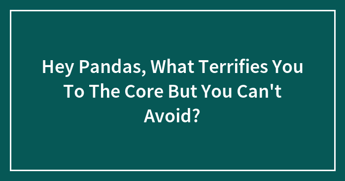 Hey Pandas, What Terrifies You To The Core But You Can’t Avoid? (Closed)