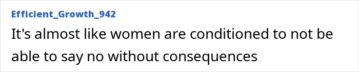 Comment about consent and consequences, highlighting debates on intimacy coordinators in media.