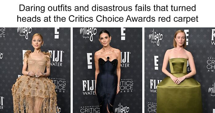 Jaw-Dropping Outfits And Fashion Disasters From The Critics Choice Awards Red Carpet 