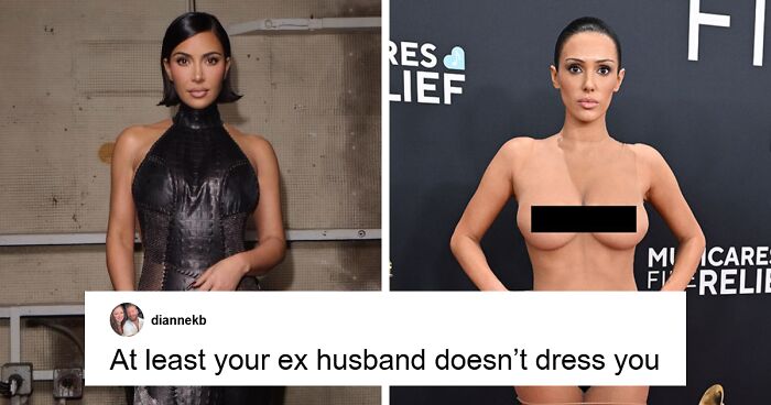 Netizens Praise Kim Kardashian's Grammys Outfit And Compare It With Bianca Censori's Look