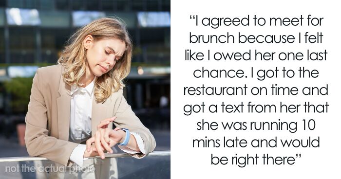 Woman Is 30 Minutes Late, Gets Mad At Friend For Eating Without Her And Wasting Her Time