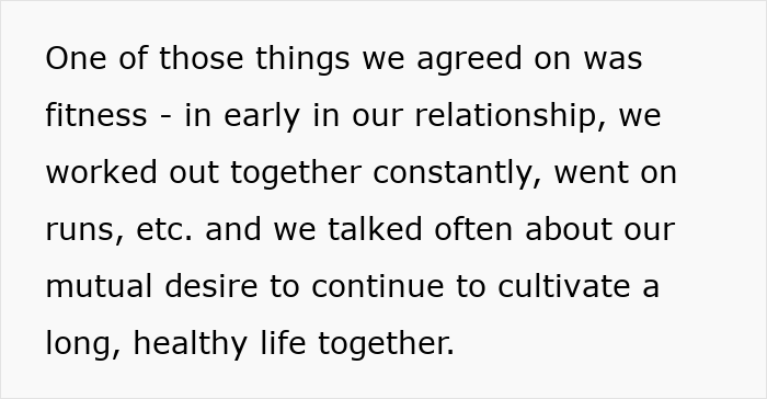 Text discussing fitness agreement and mutual goals in a relationship related to yoga and marriage ultimatum.