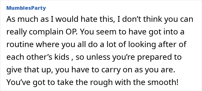 Text from a forum discussing the challenges faced by a mom with 9 kids, expressing resentment.