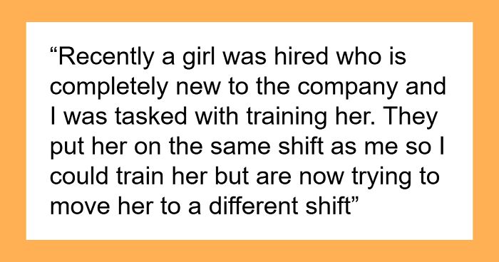 New Hire Demands Woman’s Hard-Earned Schedule, Threatens To Quit When Denied