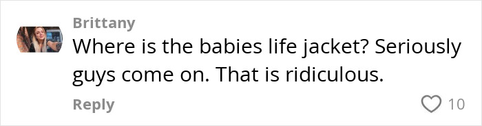 Comment criticizes parents about baby safety in a plastic box adventure; sparks controversy online.