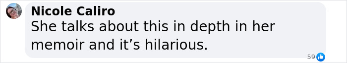 Text message from Nicole Caliro discussing Amy Poehler's memoir humorously.