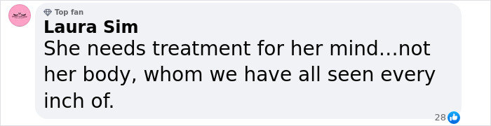 Comment regarding Bianca Censori\'s makeover and mental health needs.