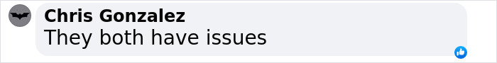 Comment by Chris Gonzalez saying, "They both have issues," in reference to lip reader decoding Kanye's commands.