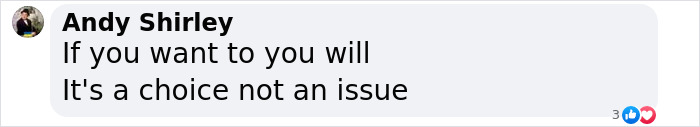 Social media comment discussing cheating professions, text reads 'If you want to you will It's a choice not an issue.