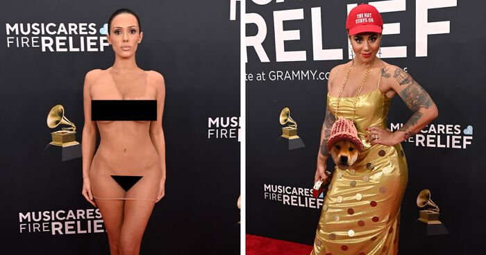 23 Celebridades vestidas desastrosamente durante los premios Grammy de 2025