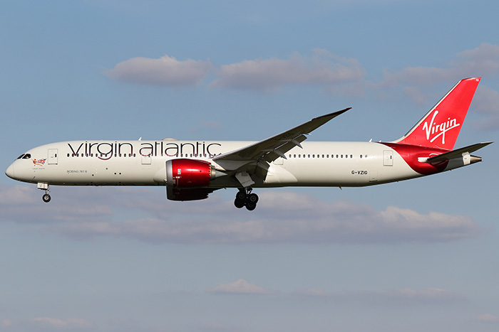 Virgin Atlantic plane in flight, related to emergency landing due to serious medical crisis onboard.