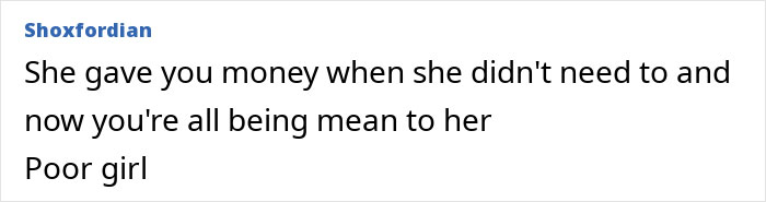 Comment about family tension after a woman leaves fortune to her niece.