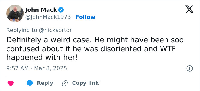 Tweet discussing Gene Hackman possibly being unaware of wife&rsquo;s passing.