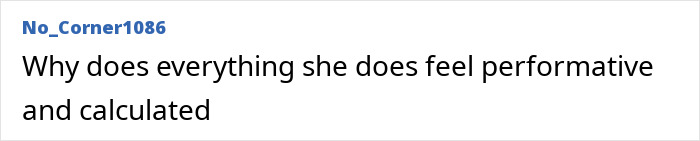 Text critique questioning Meghan Markle's actions as performative and calculated.