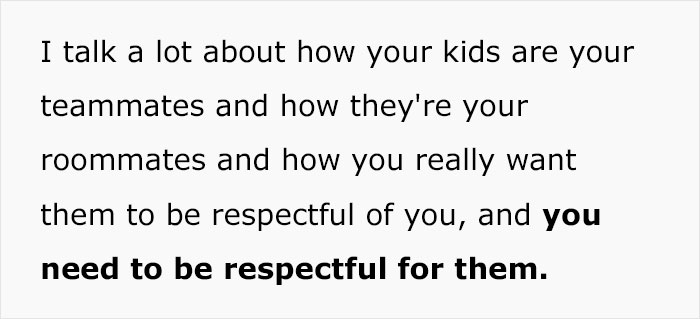 Text about gentle parenting emphasizing mutual respect between parents and kids.