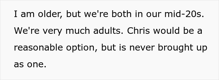 Text discussing adult responsibilities and care decisions related to stepsiblings.