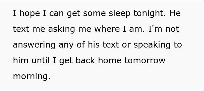 Text message about avoiding a husband's texts, reflecting on weaponized incompetence in marriage.