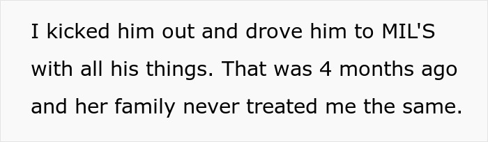 Text discussing man's cancelled wedding due to in-laws' behavior at rehearsal dinner.