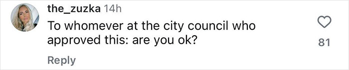 Comment criticizing a giant bikini blow-up doll in Times Square, questioning city council's approval.