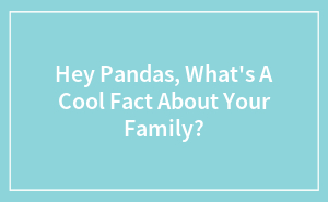 Hey Pandas, What's A Cool Fact About Your Family?