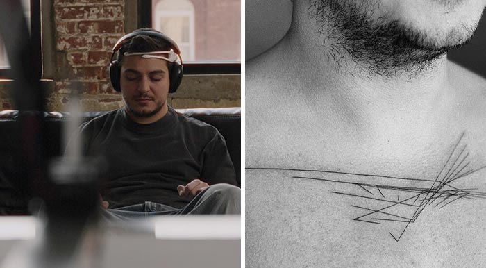 NYC-Based Artist Okan Uckun Creates One-Of-A-Kind Tattoos With Brain Waves