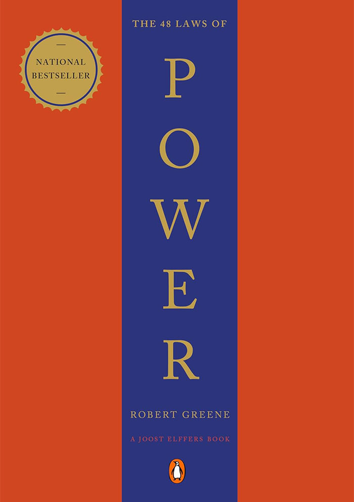 The 48 Laws of Power book by Robert Greene, known for sparking judgment among readers.