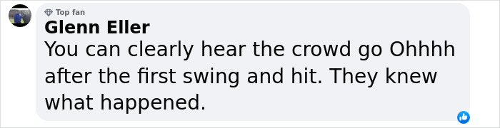 Comment on track star incident highlighting crowd's reaction to baton swing during race.