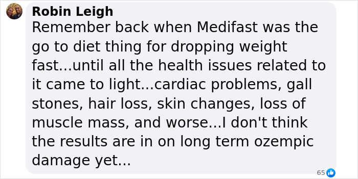 Text about diet trends and Ozempic highlighting side effects and health concerns.