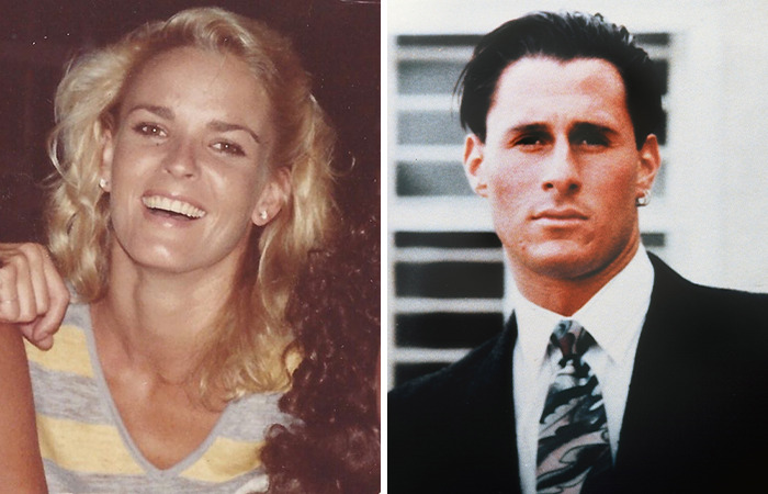 Side-by-side photos related to claims about O.J. Simpson&rsquo;s son as a suspect.